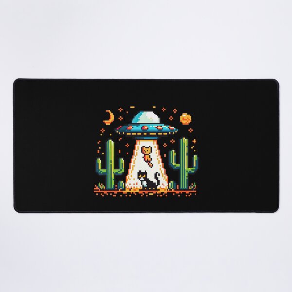 Item preview, Alien Cat Abduction -UFO Aliens love Cats designed and sold by AnAzArt.