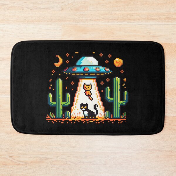 Item preview, Alien Cat Abduction -UFO Aliens love Cats designed and sold by AnAzArt.