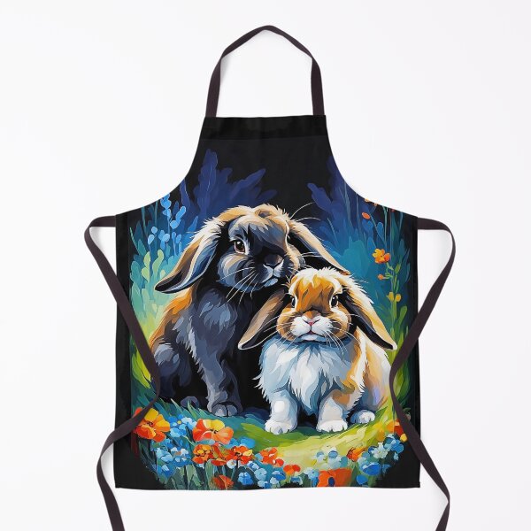 Item preview, Holland Lop Bunny Rabbits in Garden designed and sold by WLHmedia.com .