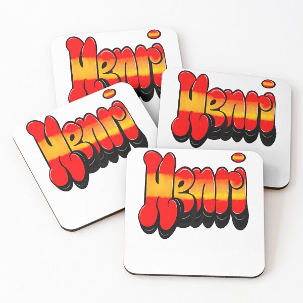 Item preview, Henri name in red Top 10 best personalized gifts boys Henri designed and sold by Artonmytee.