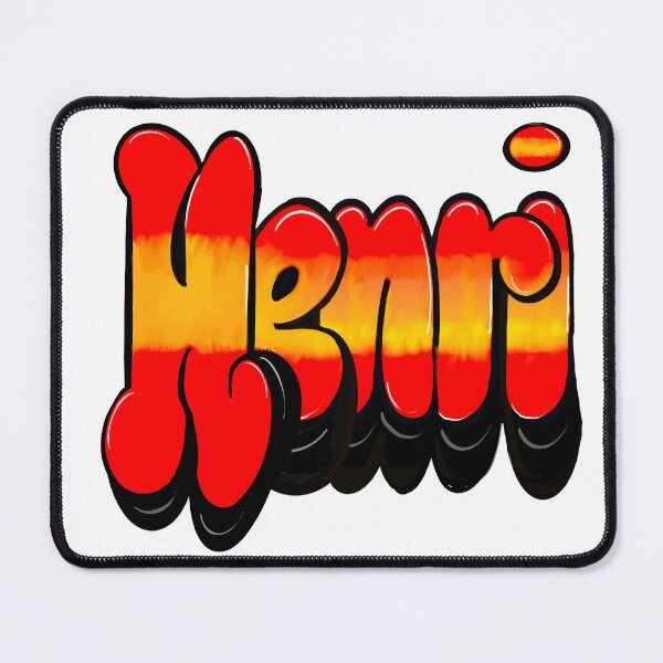 Item preview, Henri name in red Top 10 best personalized gifts boys Henri designed and sold by Artonmytee.