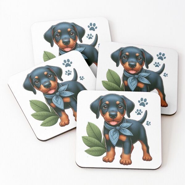 Item preview, Adorable Doberman puppy with a scarf designed and sold by nicnacc.