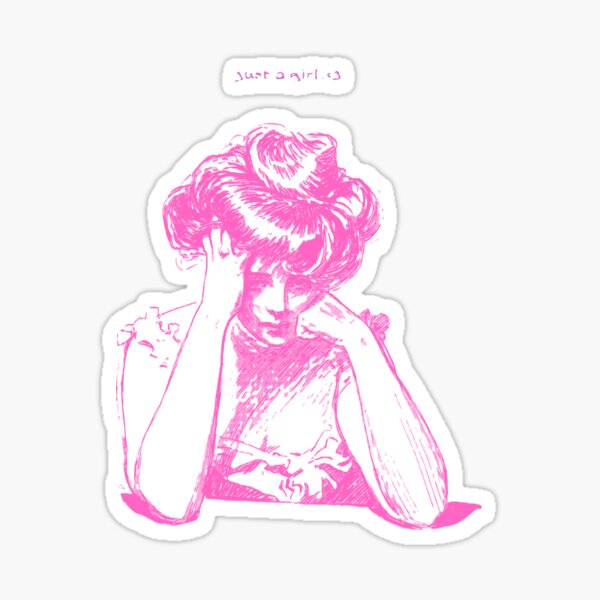Item preview, Im just a girl,,, designed and sold by Chreslie.