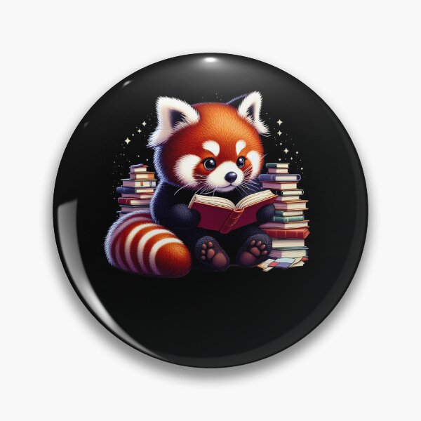 Item preview, Red Panda Reading Book Reader Bookworm Red Panda Lover designed and sold by Kimberley King Art  King Art.