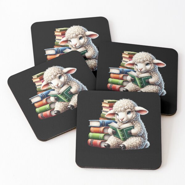 Item preview, Sheep Reading Book Reader Bookworm Sheep Lover designed and sold by Kimberley King Art  King Art.