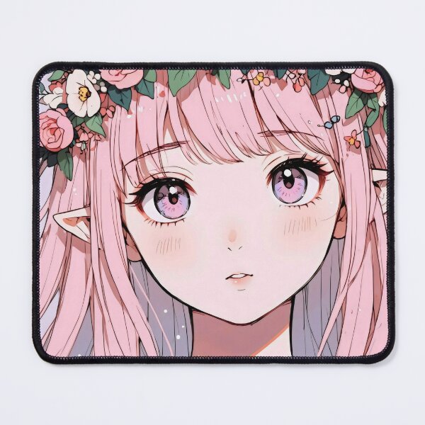 Item preview, Enchanted Elf Girl with Floral Crown designed and sold by Animepic222.