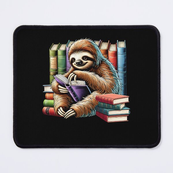 Item preview, Sloth Reading Book Reader Bookworm Sloth Lover designed and sold by Kimberley King Art  King Art.