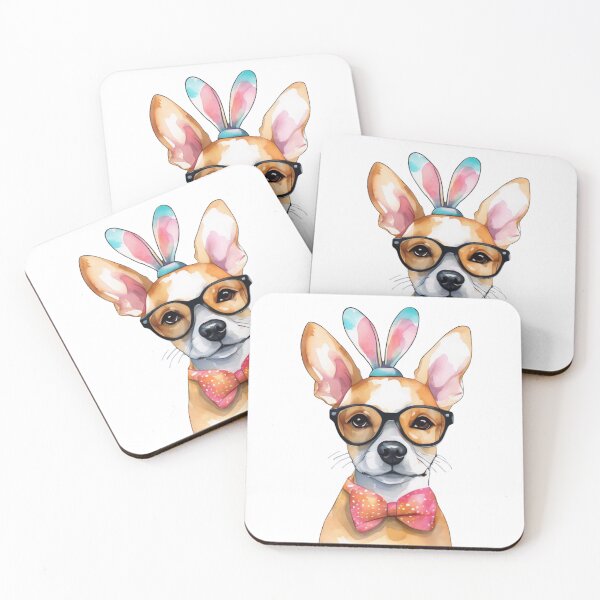 Item preview, Funny Easter Hipster Chihuahua Dog designed and sold by FurrFunPrints.