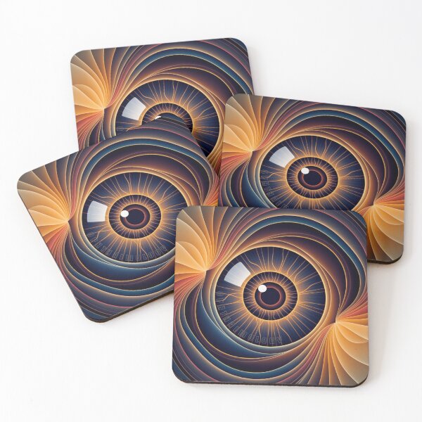 Item preview, Abstract Ophthalmology eye art yellow blue ,brafdesign  designed and sold by Brafdesign.