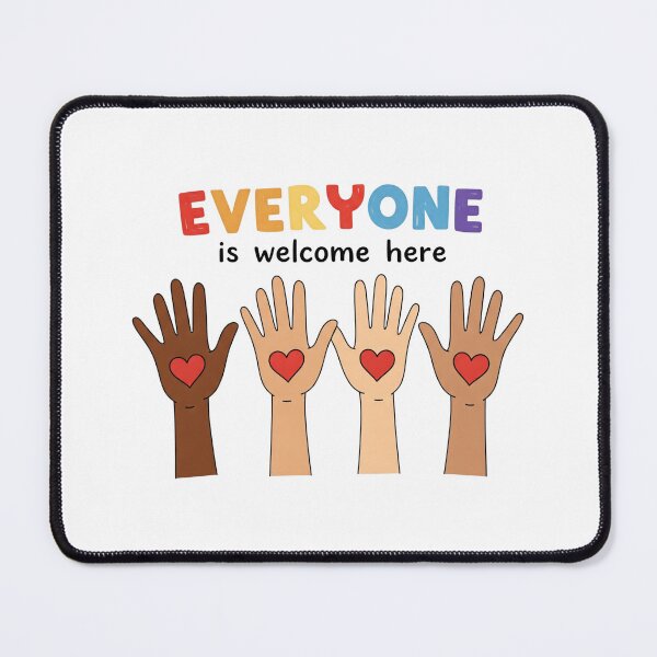 Item preview, Everyone Is Welcome Here Hands with Hearts designed and sold by Adrian Kane.