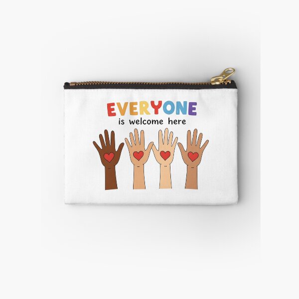 Item preview, Everyone Is Welcome Here Hands with Hearts designed and sold by Adrian Kane.