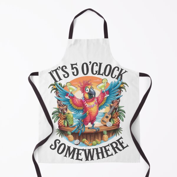 Item preview, It's 5 O'clock Somewhere, Parrot Tropical Cheers designed and sold by WhimsyVox.