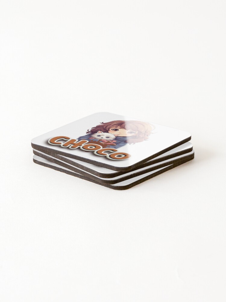 Thumbnail 4 of 5, Coasters (Set of 4), Chococat designed and sold by eidramesh.