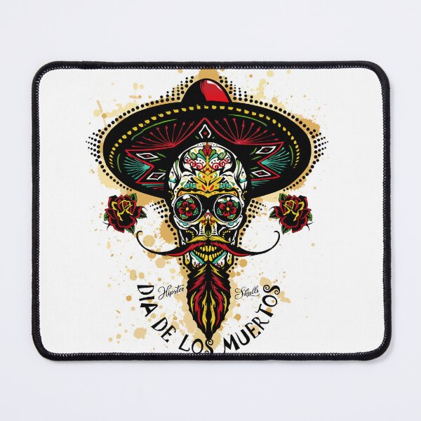 Item preview, Mexican skulls hipster Mexican skull designed and sold by Achille3777.