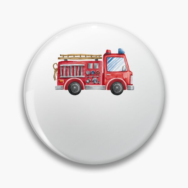 Item preview, Watercolor Fire Truck for Kids designed and sold by JoelFox165.