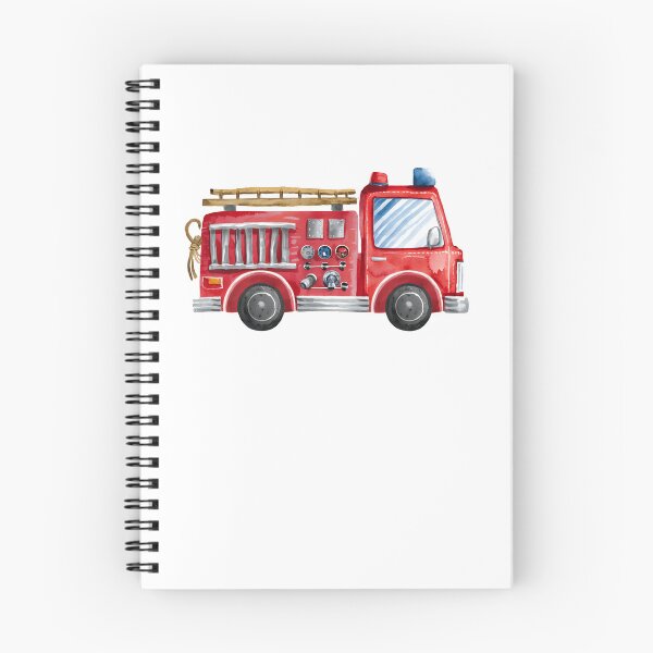 Item preview, Watercolor Fire Truck for Kids designed and sold by JoelFox165.