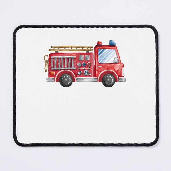 Item preview, Watercolor Fire Truck for Kids designed and sold by JoelFox165.