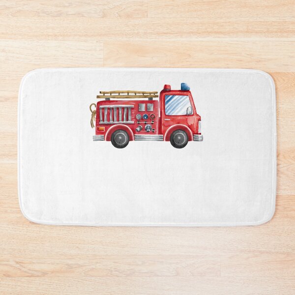 Item preview, Watercolor Fire Truck for Kids designed and sold by JoelFox165.