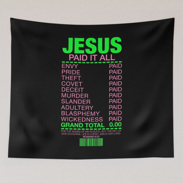 Item preview, Jesus Paid It All designed and sold by plushism.