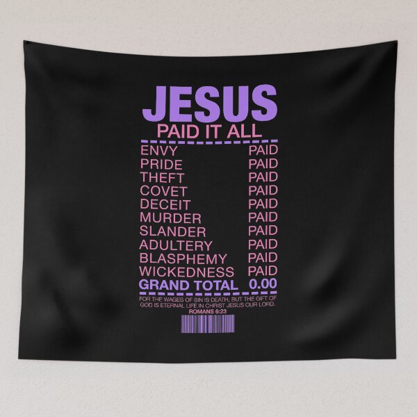 Item preview, Jesus Paid It All designed and sold by plushism.
