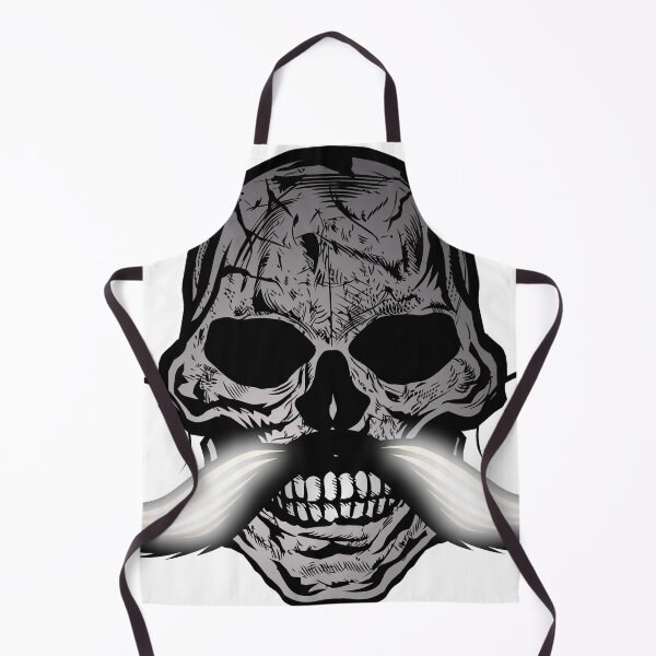 Item preview, mustachioed skull death's head mustache hipster fantasy halloween designed and sold by Achille3777.