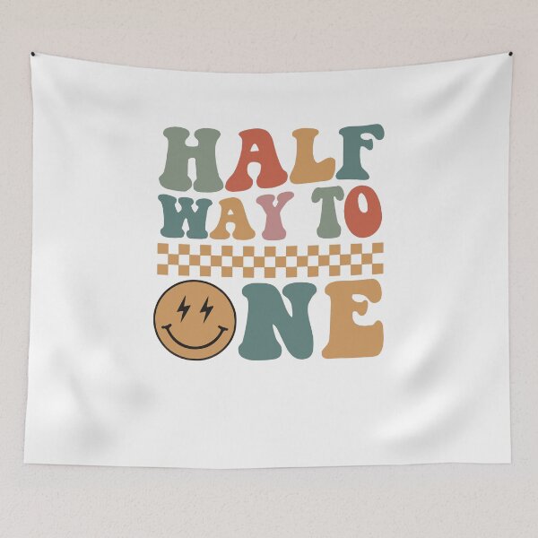 Item preview, Halfway to One Retro Birthday Theme designed and sold by JoelFox165.