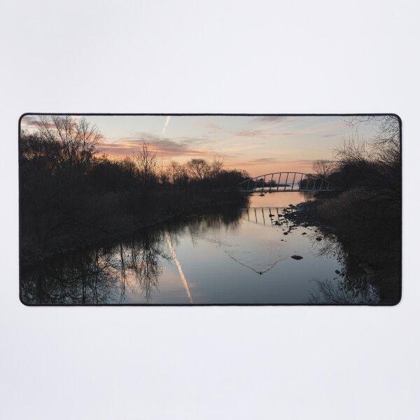 Item preview, Mimico Creek Pedestrian Bridge at Dawn designed and sold by Georgia Mizuleva.