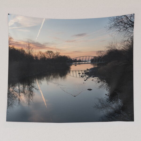 Item preview, Mimico Creek Pedestrian Bridge at Dawn designed and sold by Georgia Mizuleva.