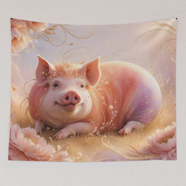 Item preview, Ethereal Pig Fantasy Art – Whimsical Farm Spirit designed and sold by LaLi-Designs.