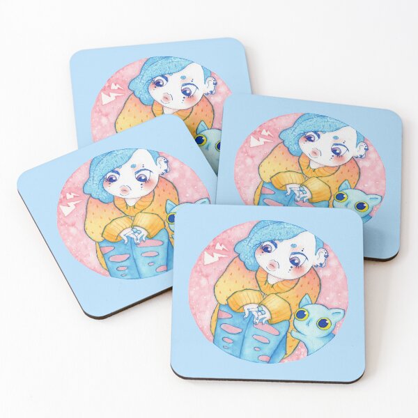 Item preview, Umie & Mochi 2 - Fashion Harajuku - Japanese girl and her cat - kawaii designed and sold by MoonArtGlitch.