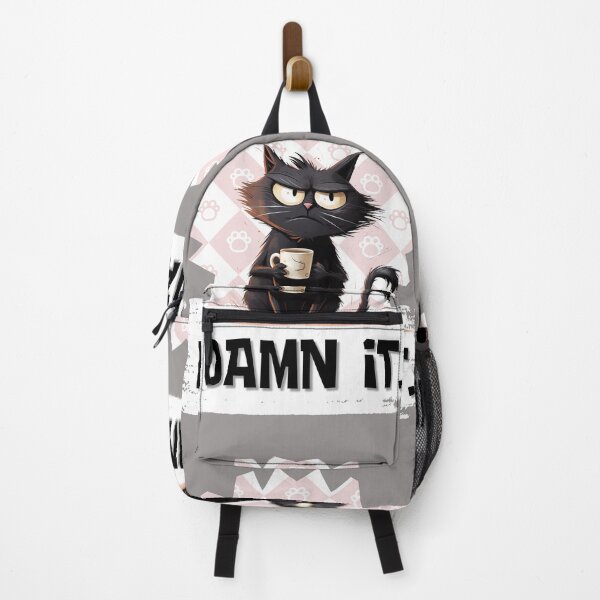 Item preview, Black Cat Damn It designed and sold by Golden_Glory_Design.