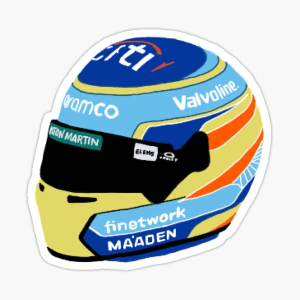 Item preview, Fernando Alonso 2025 helmet designed and sold by Paddock49.