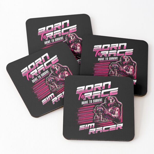 Item preview, Born To Race Drive To Survive Sim Racer Pink designed and sold by Maria Pit.