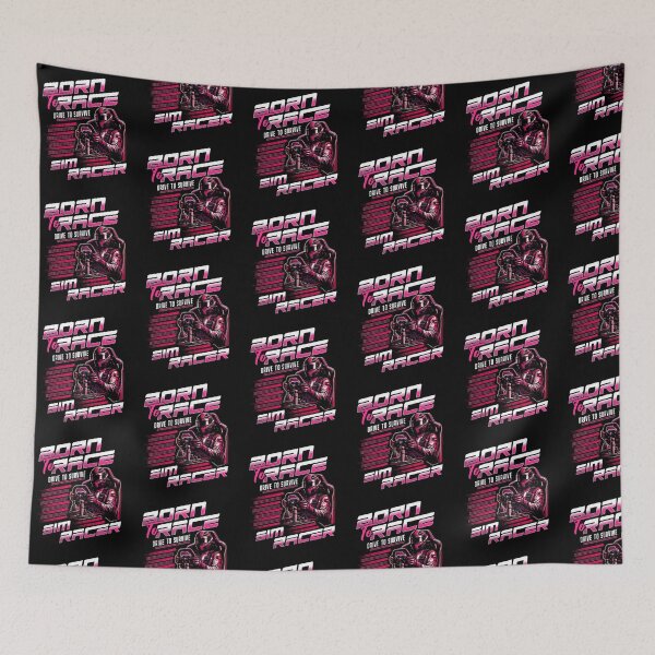 Item preview, Born To Race Drive To Survive Sim Racer Pink designed and sold by Maria Pit.