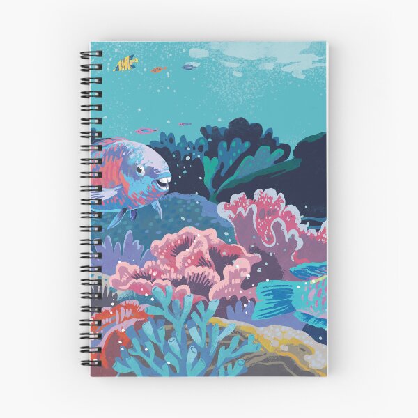 Item preview, Parrotfishes and corals designed and sold by qu-lan.