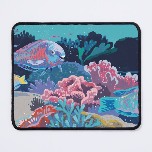 Item preview, Parrotfishes and corals designed and sold by qu-lan.