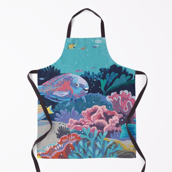 Item preview, Parrotfishes and corals designed and sold by qu-lan.