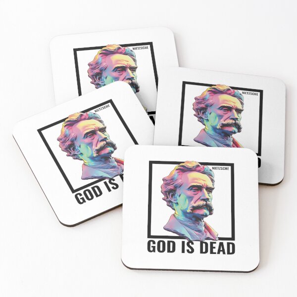 Artikelvorschau, Gott ist tot Nietzsche Portrait entworfen und verkauft von RockFireMerch.