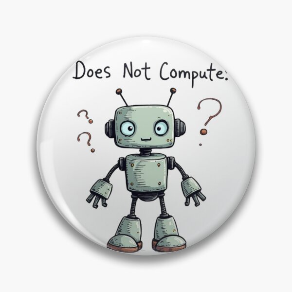 Item preview, "Funny Robot T-Shirt Design | Does Not Compute Graphic | Cute Robot Illustration" designed and sold by SummitStore67.