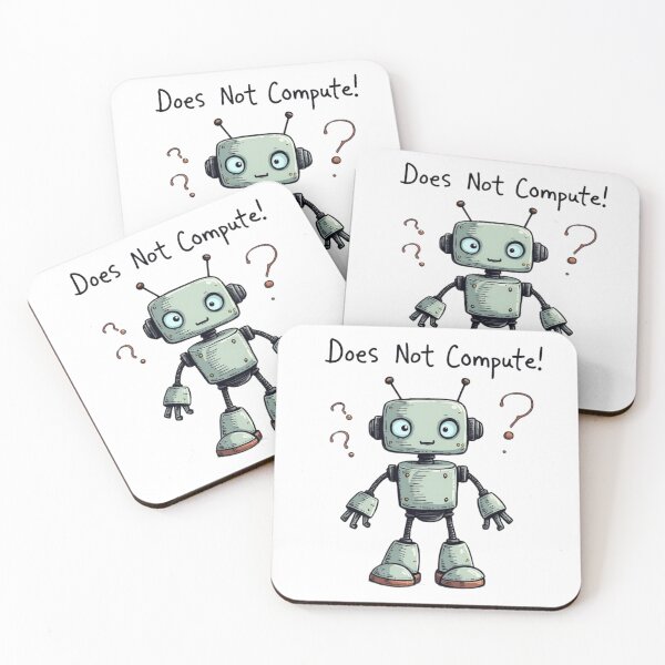 Item preview, "Funny Robot T-Shirt Design | Does Not Compute Graphic | Cute Robot Illustration" designed and sold by SummitStore67.