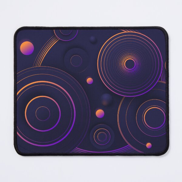 Item preview, Neon Rings in Warm Glow. Futuristic Orange Neon Circles. Glowing Abstract Geometric Rings designed and sold by Andrey Prokopenko.