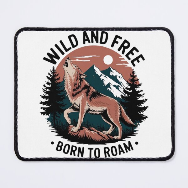 Item preview, Wild and Free Wolf T-Shirt Design | Born to Roam Graphic | Nature-Inspired Illustration" designed and sold by SummitStore67.