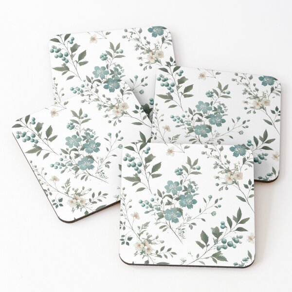Item preview, Enchanted Blooms in Cyan designed and sold by Dream Bloom Gallery.
