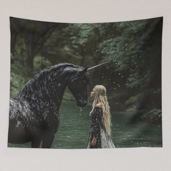 Item preview, Whispers of the Midnight Unicorn designed and sold by LemurianPortals.