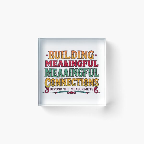 Item preview, Building Meaningful Connections - Typography Art designed and sold by andyamari.