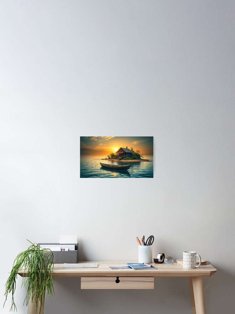 Thumbnail 2 of 3, Poster, Island Retreat designed and sold by LenCarol.