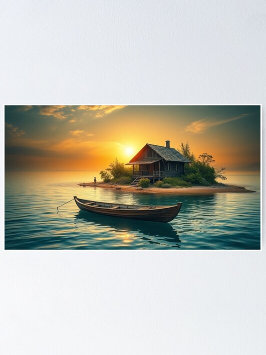 Thumbnail 1 of 3, Poster, Island Retreat designed and sold by LenCarol.