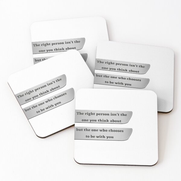 Item preview, The Right Person: A Quote on Love & Choice designed and sold by Bellassi.
