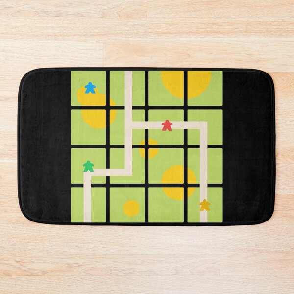 Item preview, Minimalist Colorful Meeples in Board Game Tiles designed and sold by pixeptional.