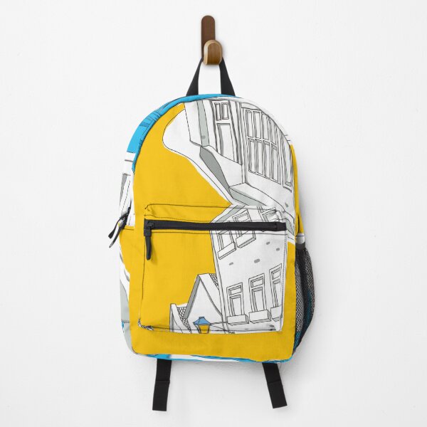 Item preview, Yellow Road & Blue Shop – Minimal City Street View designed and sold by dearjunie.